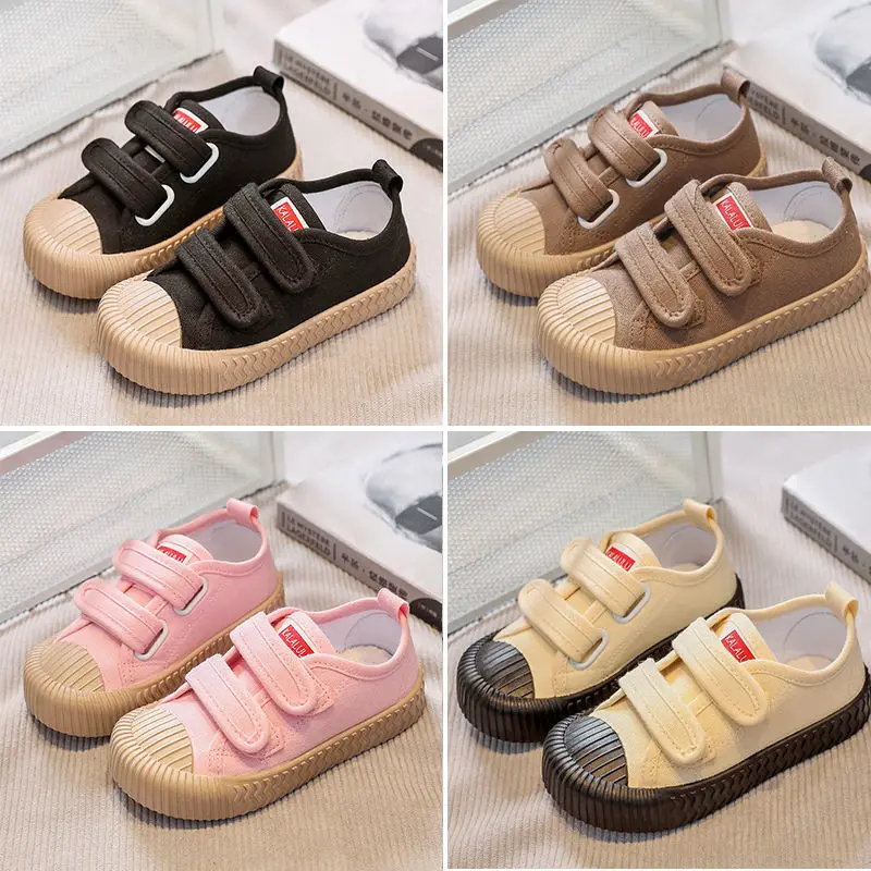 Spring Autumn Hot Children's Canvas Shoes Boys Grils Casual Biscuit Shoes Flats Breathable Fashion Shoes Cute Kids Shoes