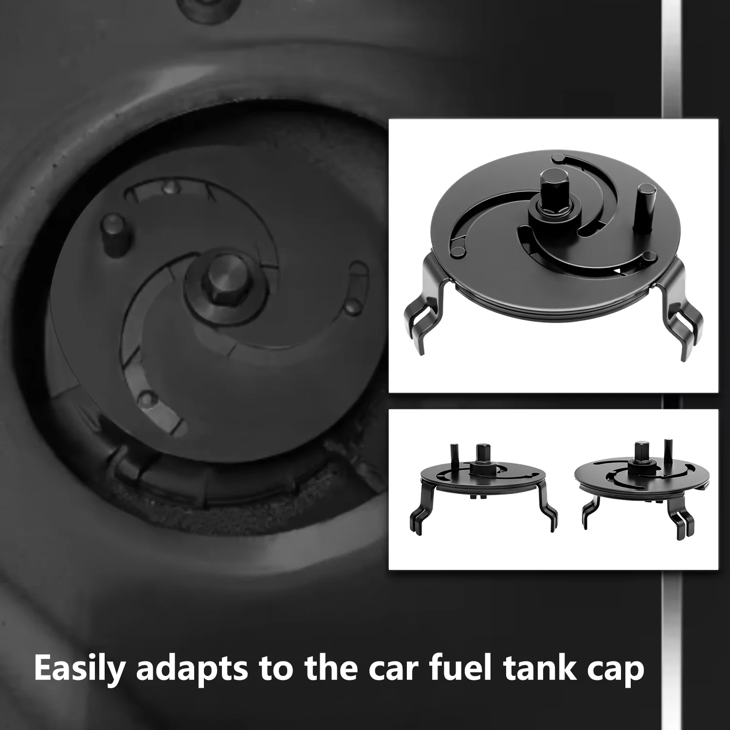 100-170mm adjustable fuel pump cover wrench three-jaw removal tool universal fuel pump cover fuel tank cap removal tool - view 3
