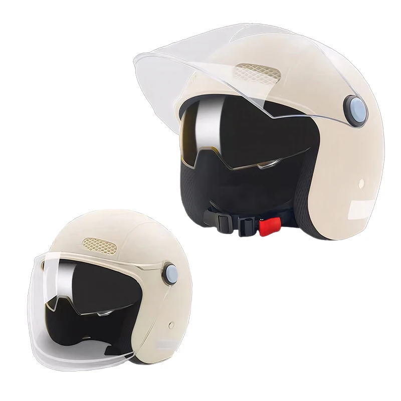 Open face motorcycle helmet unisex scooter helmet suitable for all seasons