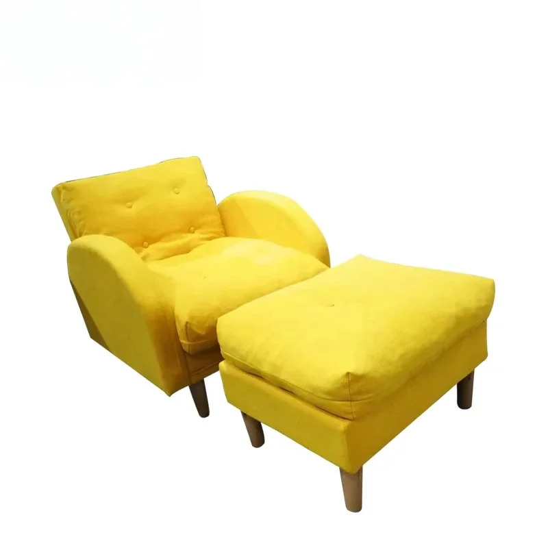 

A Moderne Wohnzimmers tühle Mit Fuß schemel Einzels chlafsofa Freizeit und bequemer Sofas essel