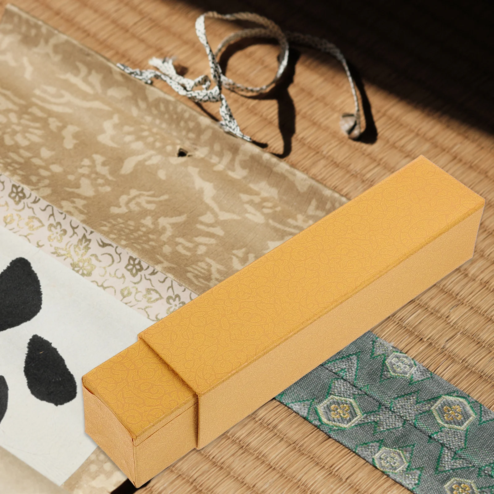 2pcs Photo Scroll Storage Box Premium Durable For Artwork Calligraphy Document Organizer Scroll Paper Storage Holders