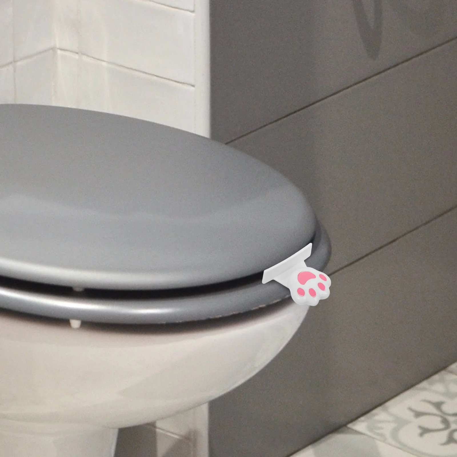 Maniglia sollevatore per sedile WC da 4 pezzi ABS facile installazione apri coperchio igienico per bagno spingitore multiuso per la casa