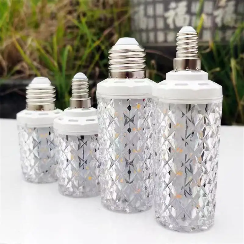 LED Bulb Corn Lamp E14/E27 Thread Household Chandelier Lighting Super Bright Three Color Light Changing Energy Saving Lamp