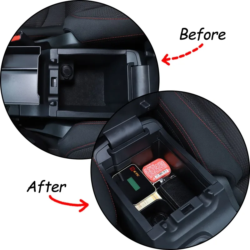 For Subaru Levorg WRX 2022 2023 2024 2025 2026 Car Central Armrest Storage Box Container Holder Tray Accessories