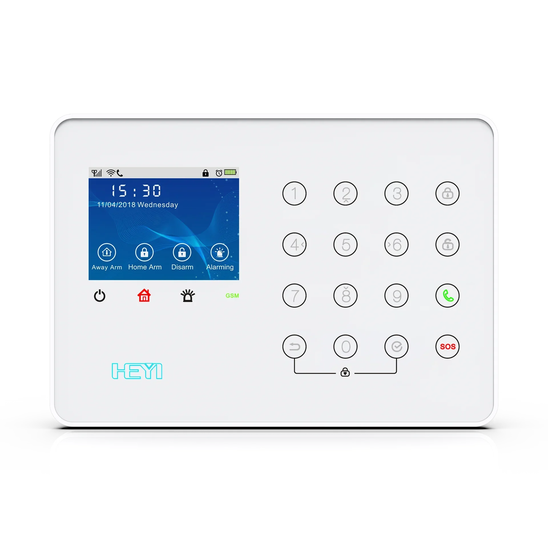 HY-SGW01 WIFI Advanced Multi Functional 868mhz Home Alarm System with Mobile APP Control Wireless Wired Intrusion Detection