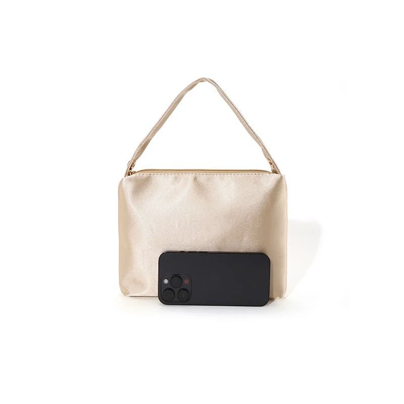 Hobo Crescent Satin Rivet Bead Abendclutch, vielseitige Damenhandtasche, elegante, glänzende Textur, Party, Hochzeit, Abschlussball, schicke Handtasche – Detail 1