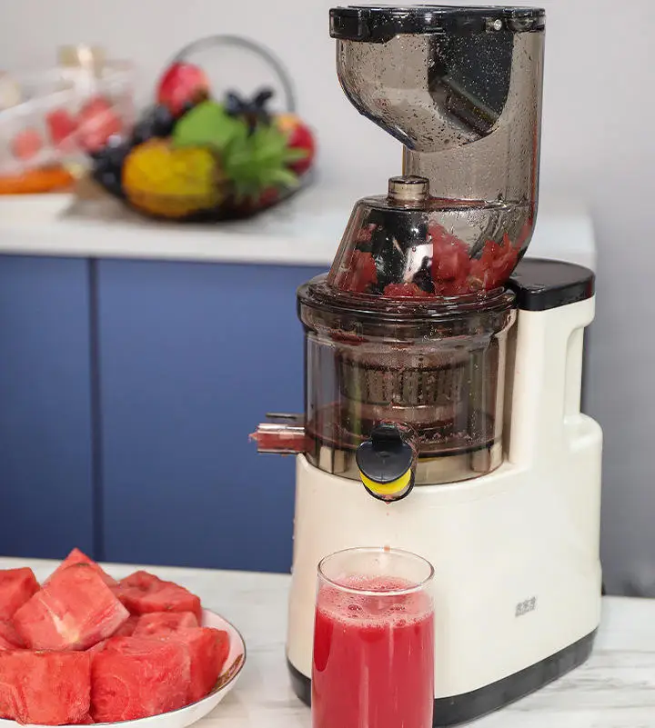 Espremedor Elétrico Multifuncional com Separador de Polpa, Pequeno Extrator de Suco de Frutas, Vegetais e Leite de Soja para Uso Doméstico