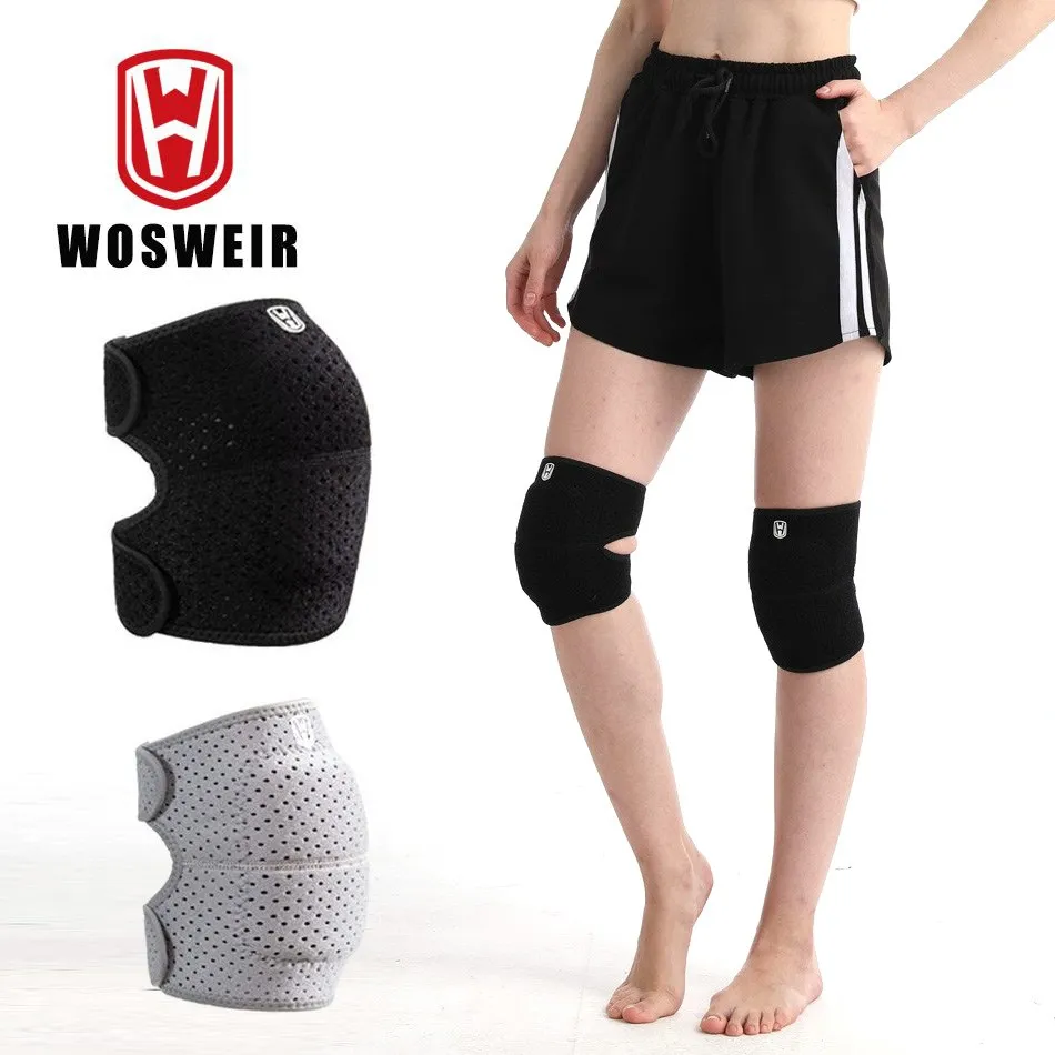 WOSWEIR EVA nakolanniki do tańca siatkówka joga kobiety dzieci mężczyźni nakolanniki rzepka orteza wsparcie Fitness Protector sprzęt roboczy