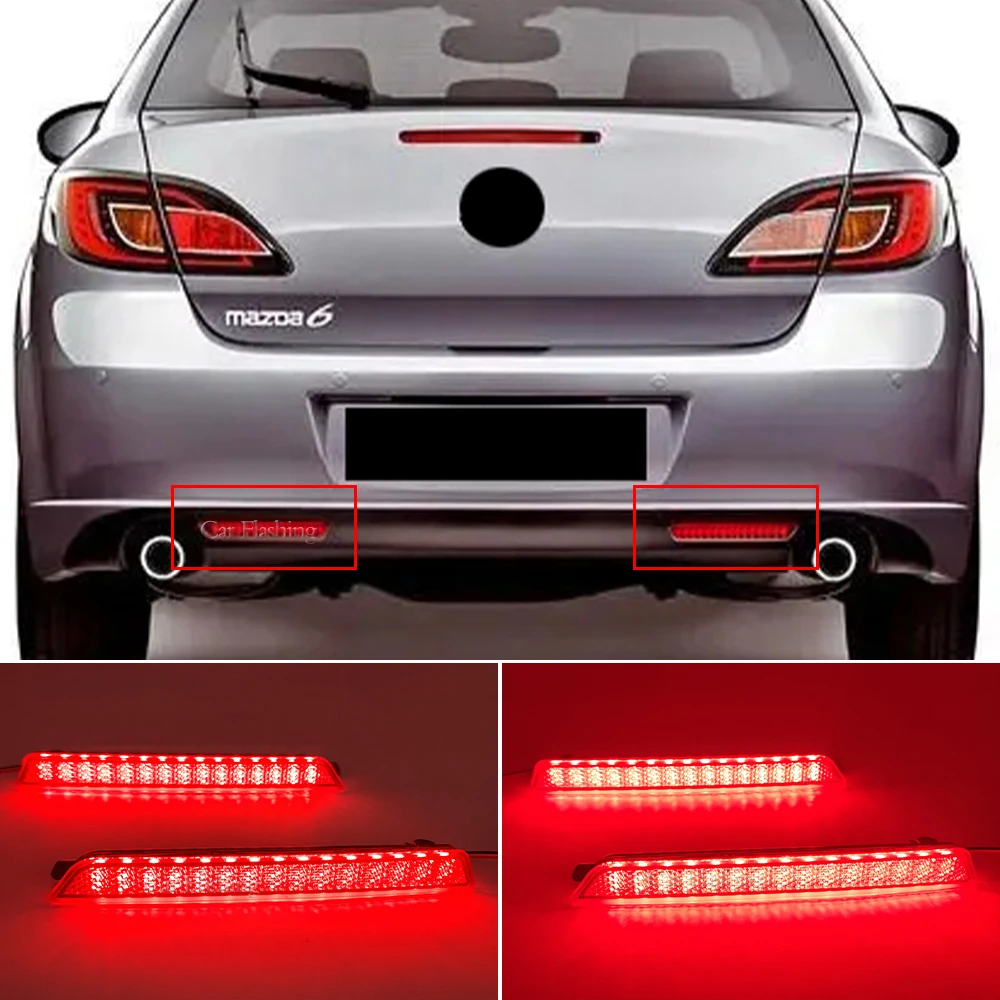 

Car LED bumper Reflectors taillight For Mazda2 sedan DE Mazda3 BK Mazda6 GH mazda8 CX7 rear light Tail light rear stop Fog lamp