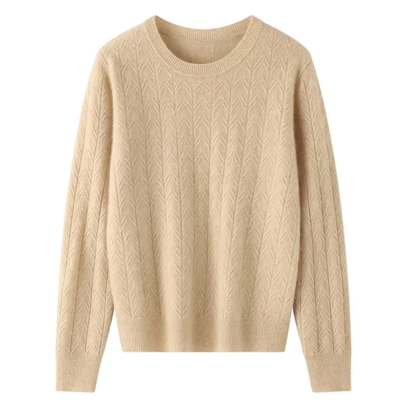 

Супер мягкие кашемировые пуловеры, классический вязаный свитер с круглым вырезом для женщин, новинка 202, весна-осень-зима, трикотажная одежда, женские топы