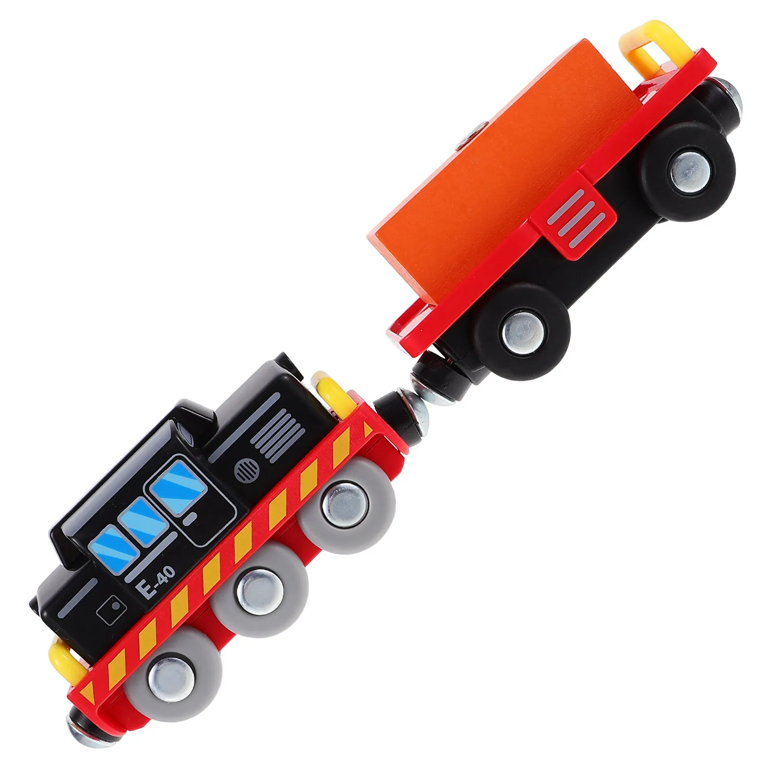 

1Set Plastic Cargo Train Set Bright Color Realistic Mini Train for Kids Hand Eye Coordination Development Early Learning