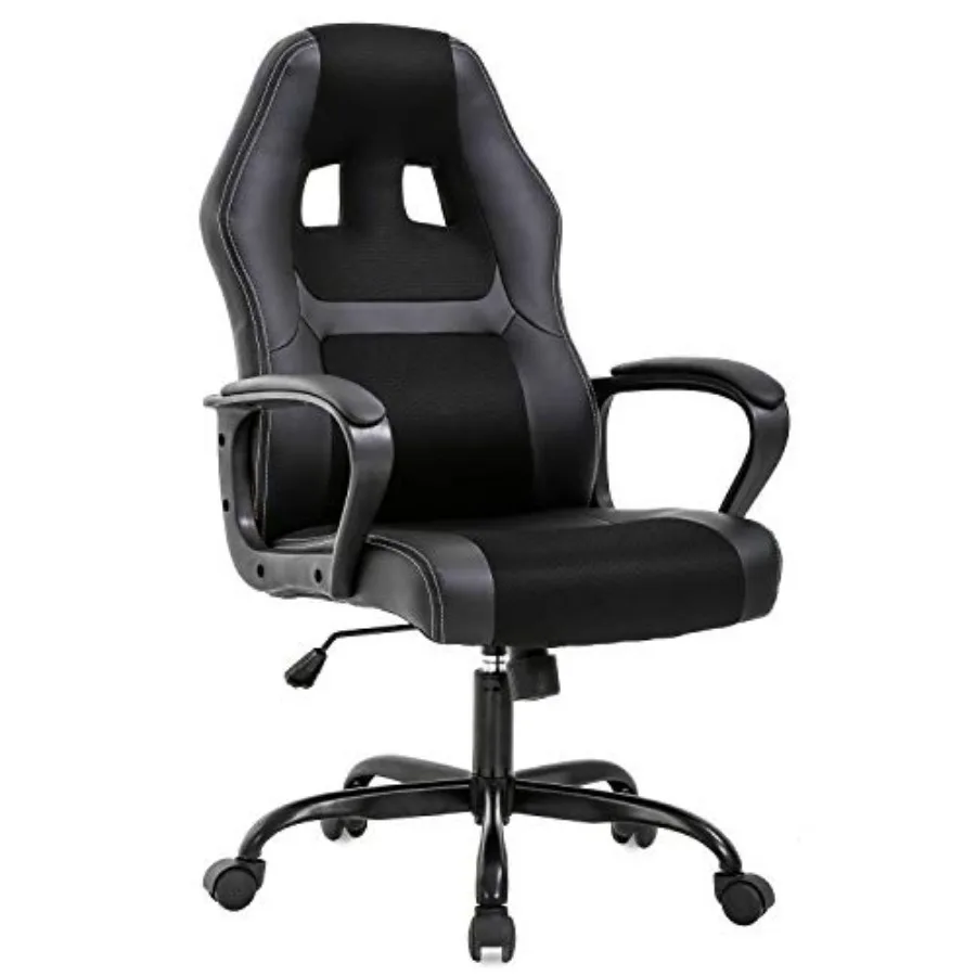 Office Chair PC Gaming Chair Cheap Desk Chair Ergonomic PU Leather Executive Computer Chair Lumbar Support for Women Men