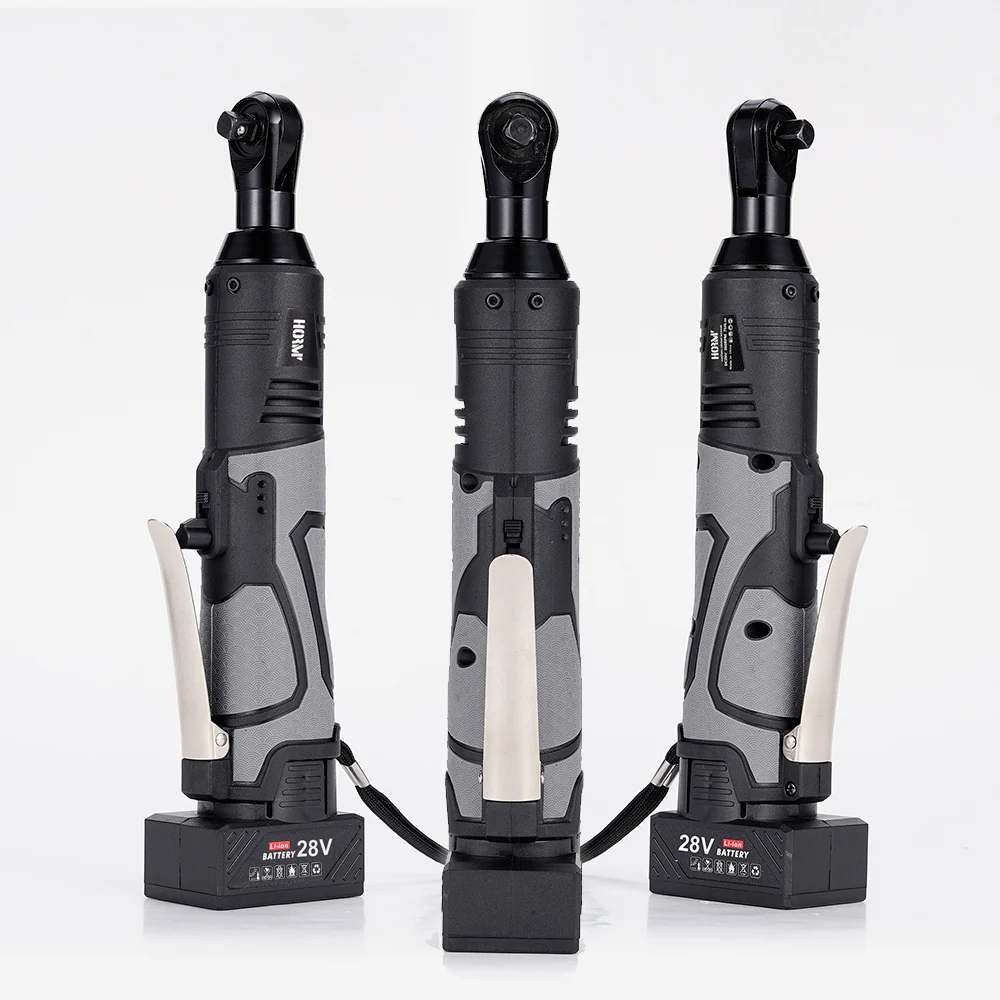 28v 100nm sem fio recarregável chave elétrica 3/8 chave de catraca ângulo broca chave de fenda andaime impacto driver ferramenta elétrica