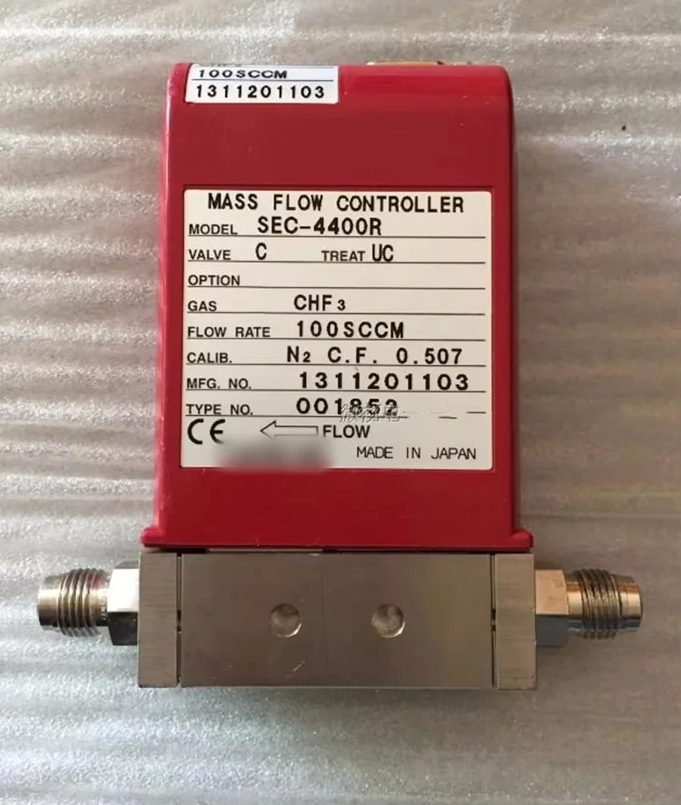 STEC SEC-4400R MASS FLOW Controller VALVE CHF3 100SCCM Used In Good Condition