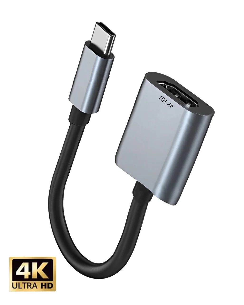 10PCS High Speed Type-c To HDMI Cable Aluminum Alloy Casing USB-C To HDTV Ultra HD 4K 30/60HZ For Laptop Tablet SmartPhone HDTV