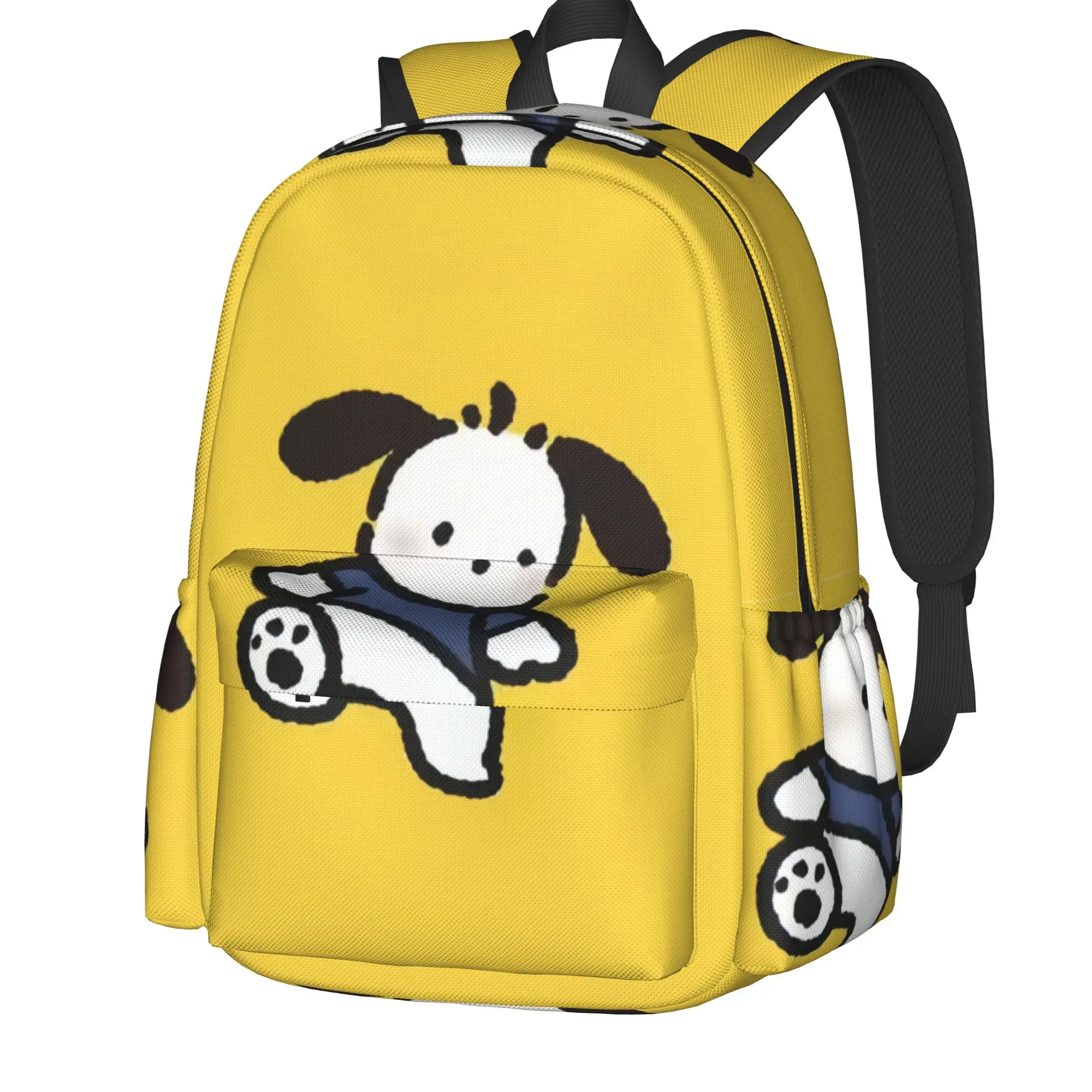 Pochacco Mochila unissex para viagem ao ar livre, design leve para reduzir a carga, bolsa escolar espaçosa para uso diário