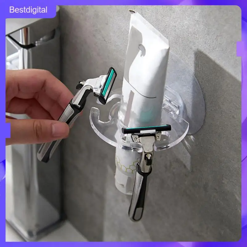Bracket Waterproof Self-adhesive No Punching Multifunction Wall-mounted Lasting Toothbrush Holder Not Easy To Drop Strong Load