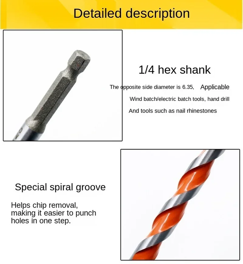 Wood Drill Bit Self Centering Hole Saw Cutter Woodworking Tools 16mm-25mm Carbon Steel Hexagonal Shank Drill Bits Drill Bit Set