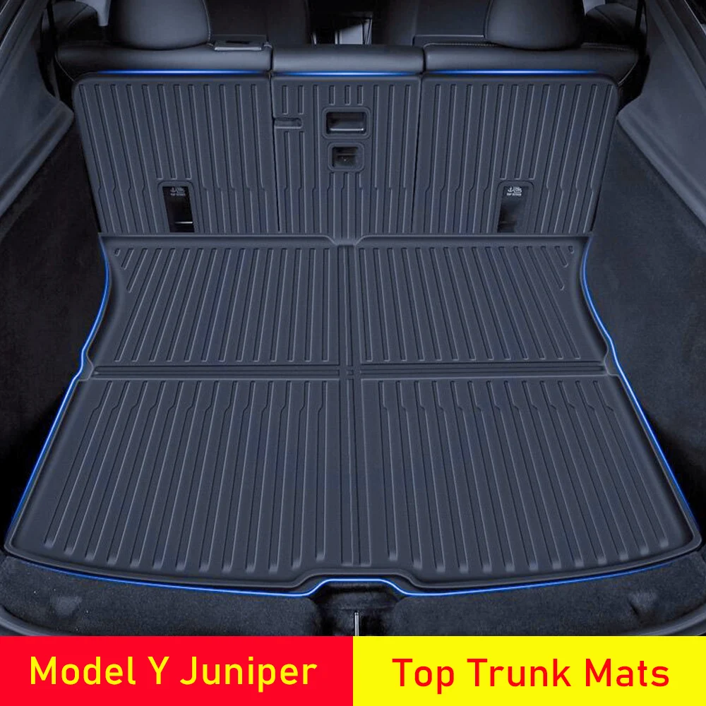 

Cargo Liners for 2025 2026 Tesla Model Y Juniper Trunk Mat Front Rear Frunk Trunk Mats Tailgate Tray Pad Protector Accessories