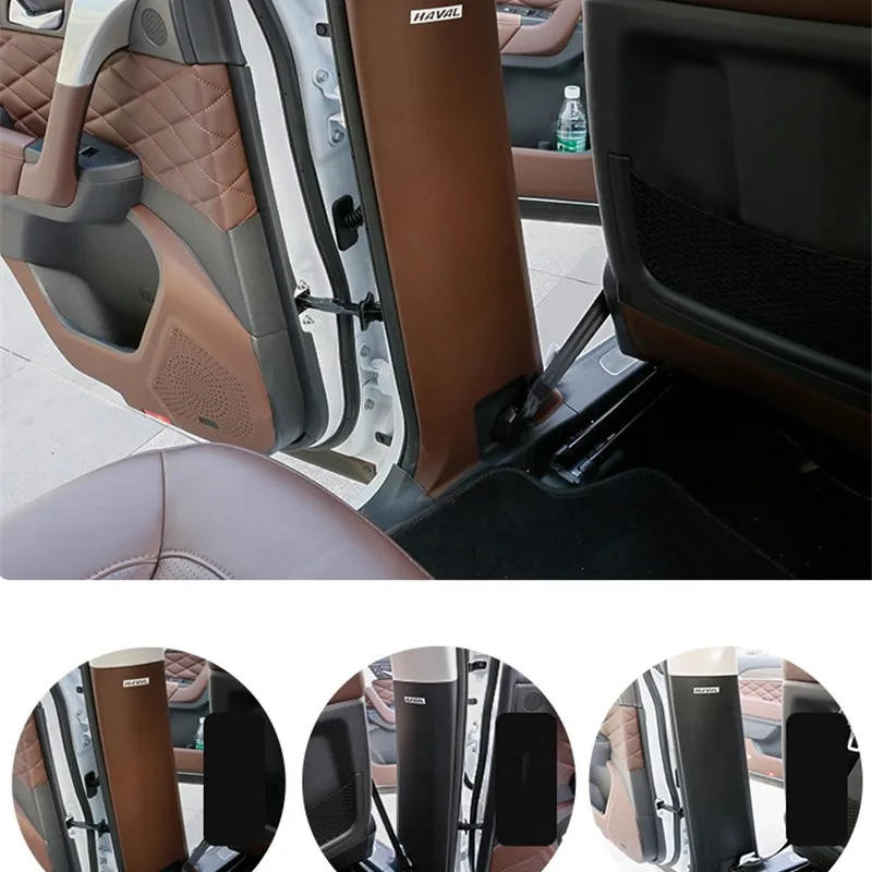 For HAVAL H9 2017-2022 modified seat belt protective pad interior B-pillar anti-kick pad special Cost-effective high quality