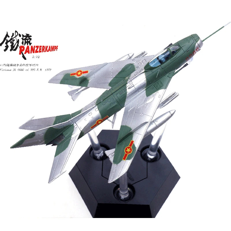 1:72 Scale 14640PK Vietnam Air Force J-6 Military Fighter Aircraft Model Diecast Alloy Static Display Souvenir Classics Toy Gift