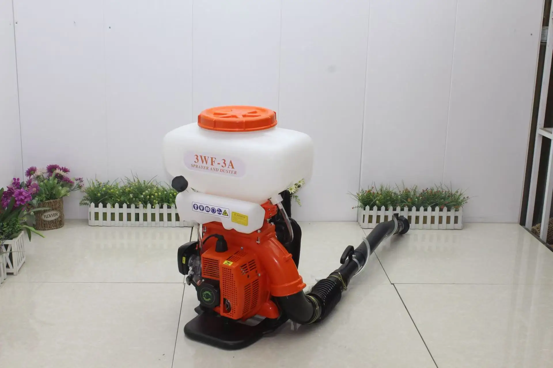 3WF-3A Backpack Mister Duster & Sprayer with 41.5CC 2-Stroke Gas Engine Agricultural Fertilizer Sprayer 14L/20L/26L