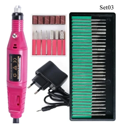 المهنية آلة حفر الأظافر الكهربائية ل مانيكير قاطعة المطحنة مجموعة ملفات الأظافر لقم الثقب أدوات مزيل طلاء الأظافر هلام