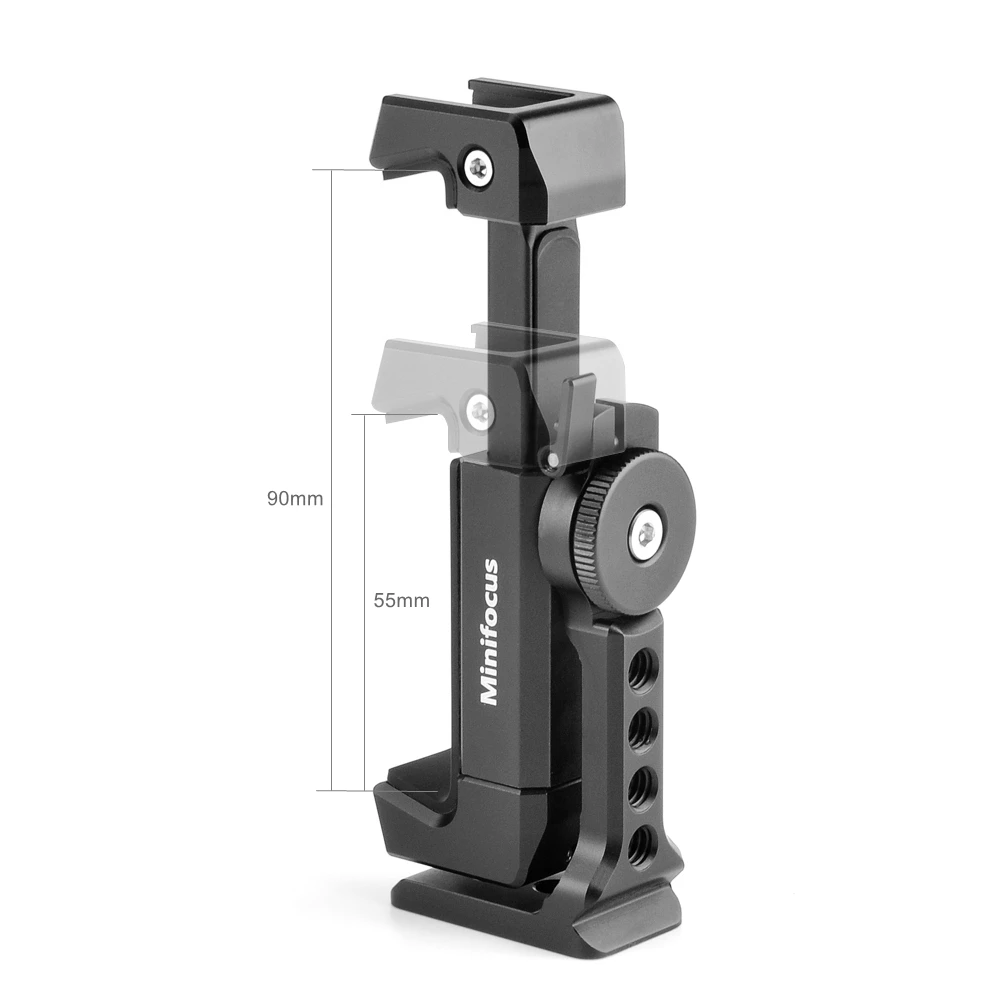 Metal Cell Phone Tripod Mount Smartphone Holder Adapter Aluminum w Cold Shoe Arca for iPhone 13 12 11 Max Pro X XR Xs 6 7 8 Plus
