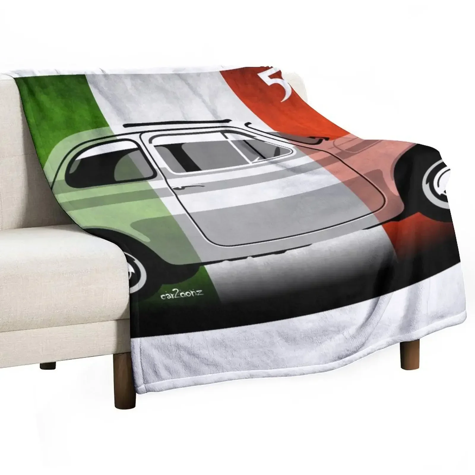 

Fiat 500 Italian flag 2 Throw Blanket Luxury St for babies Decorative Sofa Blankets