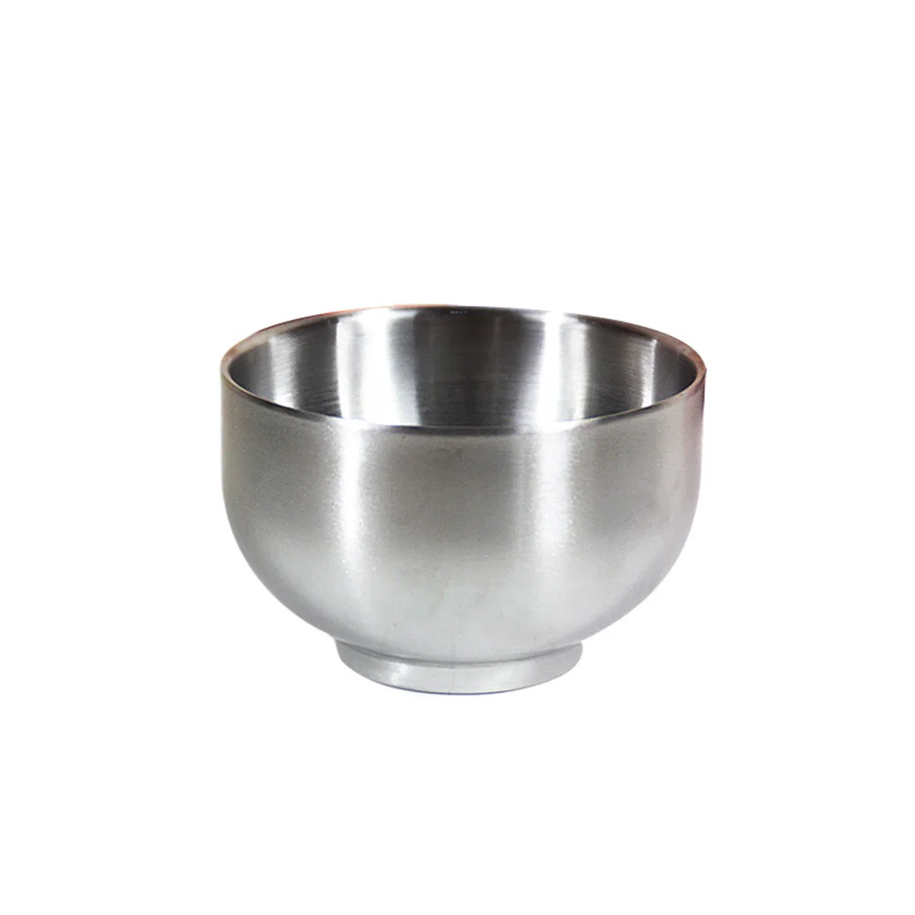 

Stainless Steel Anti-scalding Children Bowl 14 Cm Soup Snack Toddler Double Layer Waterproof Rustproof Easy Cleaning Kids