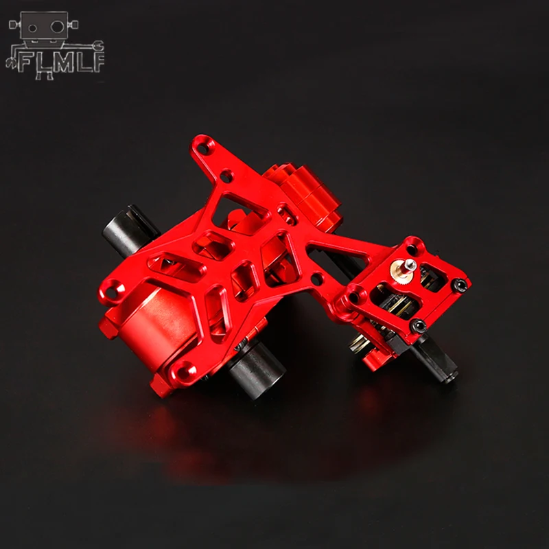 Rc Car Complete CNC Metal Gearbox Middle Transmission Box Assembly Set Fit 1/5 HPI ROFUN BAHA ROVAN KM BAJA 5B 5T 5SC Truck Part