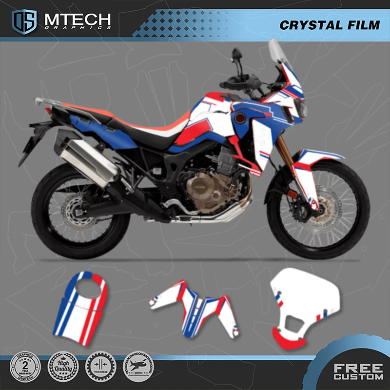 

DSMTECH Custom FOR HONDA AFRICA TWIN CRF1000L 1000cc Motorcycle For AFRICA TWIN CRF1000L Graphics Enduro Decals Sticker Kits 03
