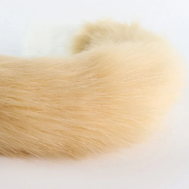 Regulowany pasek kot ogon lisa kot Prop futro futrzany Cosplay karnawał Party boże narodzenie akcesoria Anime kostium na Halloween