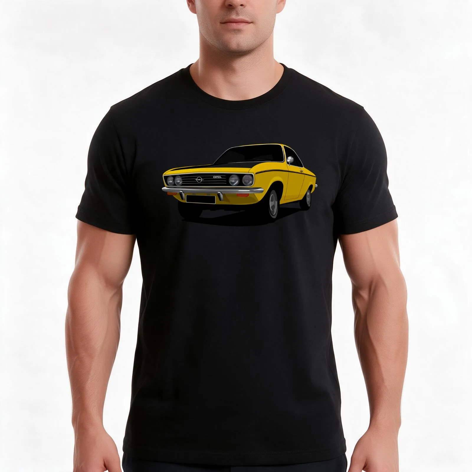 Manta A in yellow and black bonnet T-Shirt, Summer Casual Cotton Tee, Oversized Streetwear Tops, Vintage Graphic Print