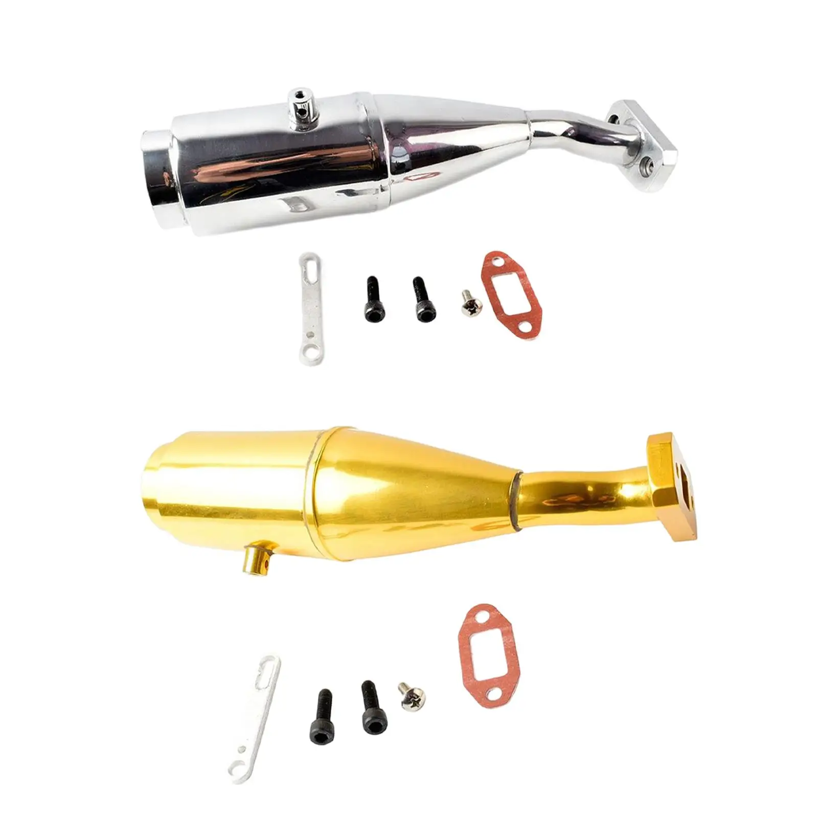 Dual Layer Exhaust Pipe Gasket Set Exhaust Joint Tubing for Rovan Baja 5B 1/5 Car Racing Buggy Parts Upgrade