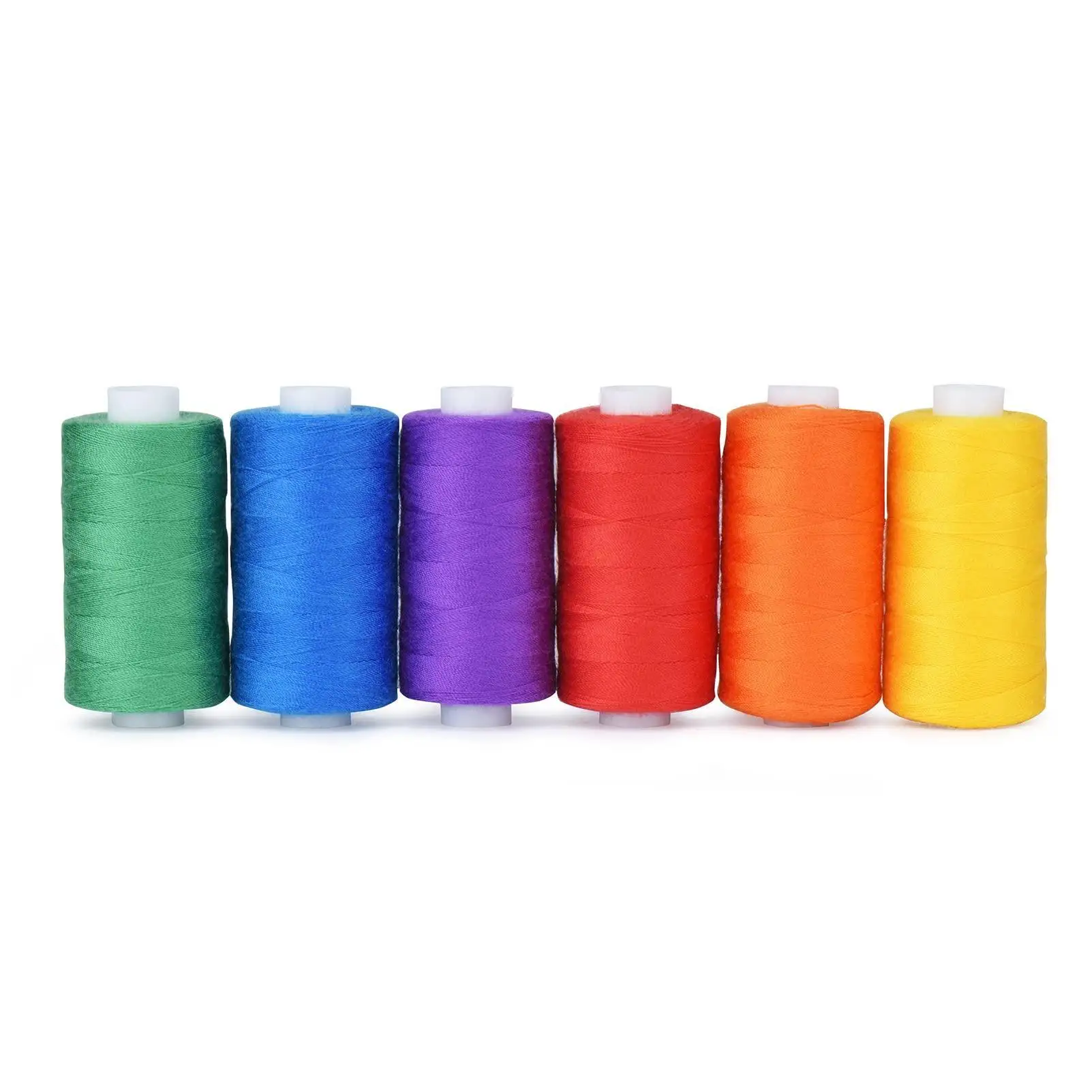 6 Colors All Purpose 400Yards 30WT Corespun Polyester Thread for Quilt Piecing Sewing