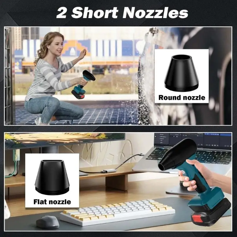 Y1UB Portable Dust Blower for Shelf Care, Brushless Handheld Air Blower with Four Speeds, Battery Not Included for Daily Use