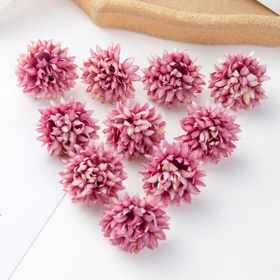 50 Stück Seiden-Nelken Künstliche Blumen Scrapbook Brautaccessoires DIY Bonbonbox Hochzeits-Rosenbogen Weihnachtskranz Heimdekoration – Detail 11