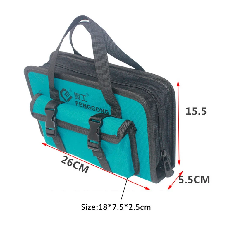 Tool Hand Bag Portable Electrician Bag Multifunction Repair 600D Oxford Cloth Large Thicken Tool Bag Waterproof Tool Organizers