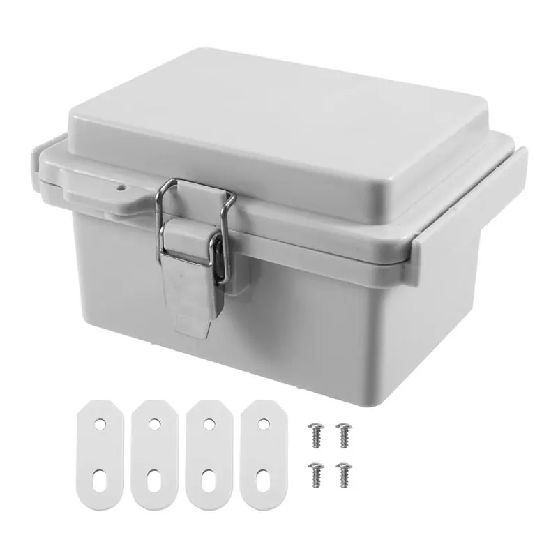 Y50A-ABS Outdoor Electrical Junction Box ABS Plastic & Hinged Cover Stainless Steel Latch IP67 Waterproof For Electrical Project