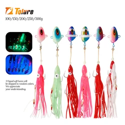 TOLU 100g150g200g250g300g Kabura Bullet Metal Jig Head Squid Assist Hooks Sinking Jigging Lure Bottomship Inchiku Tenya Jig