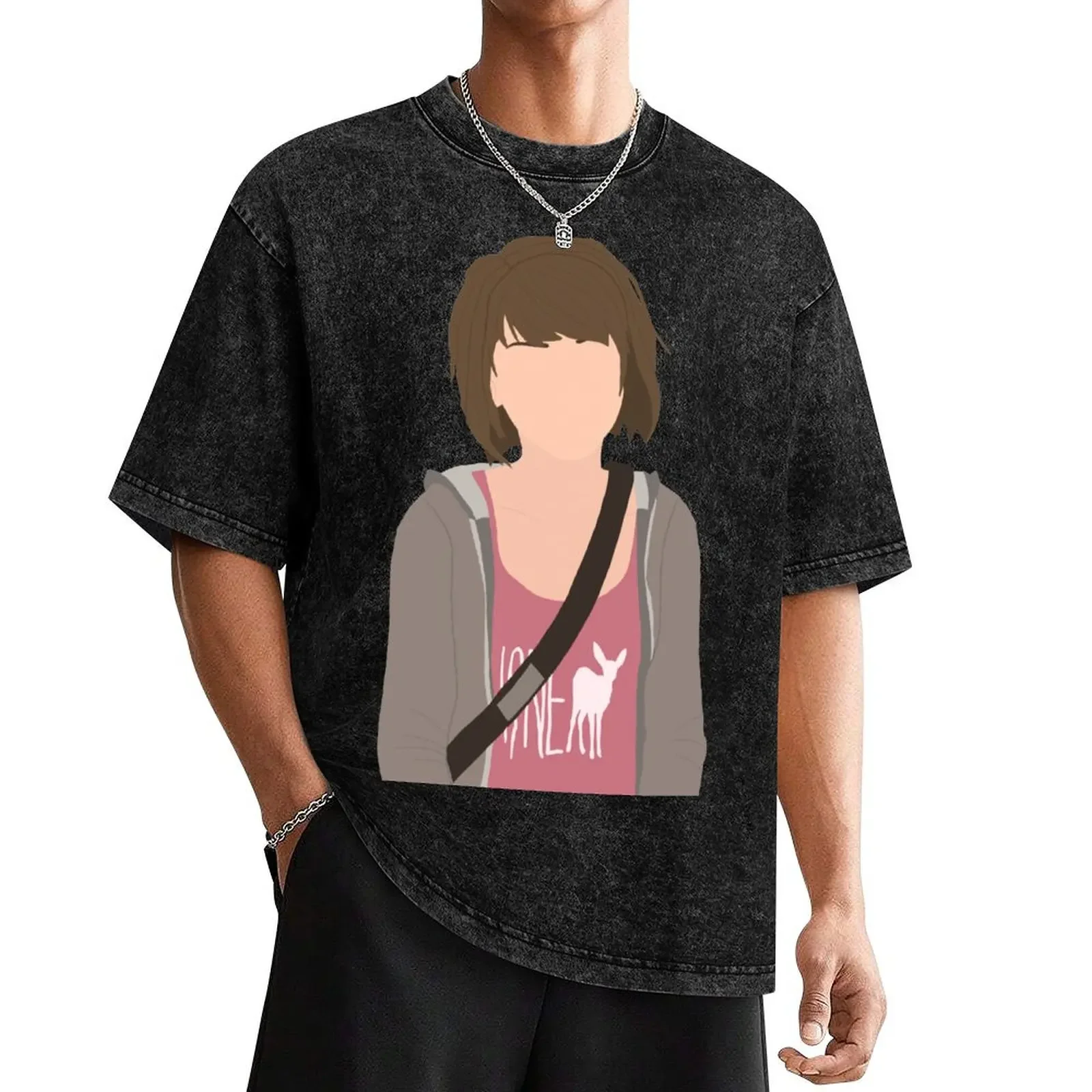 

Life is Strange Max Caulfield Sticker T-Shirt graphic t shirts street wear vintage clothes Blouse heavy weight t shirts for men