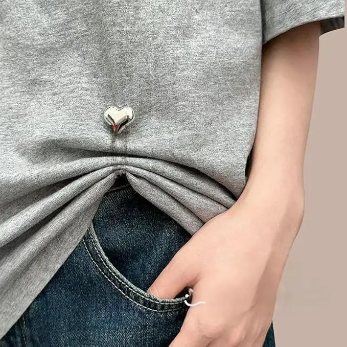 

Multi-Function Magnetic Clothing Clips,Pinless Brooch Chain Magnetic Buttons Shawl Clips for Hijab, Loose T-Shirt Hems, Sleeves, Collar and Pants Hems,4 Pieces
