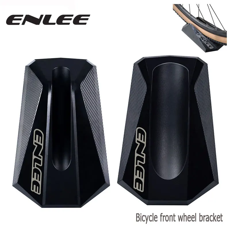 

ENLEE Bicycle Front Wheel Holder Road Mountain Bike Display Stand Holder, Riding Table Front Wheel Non-slip Pad