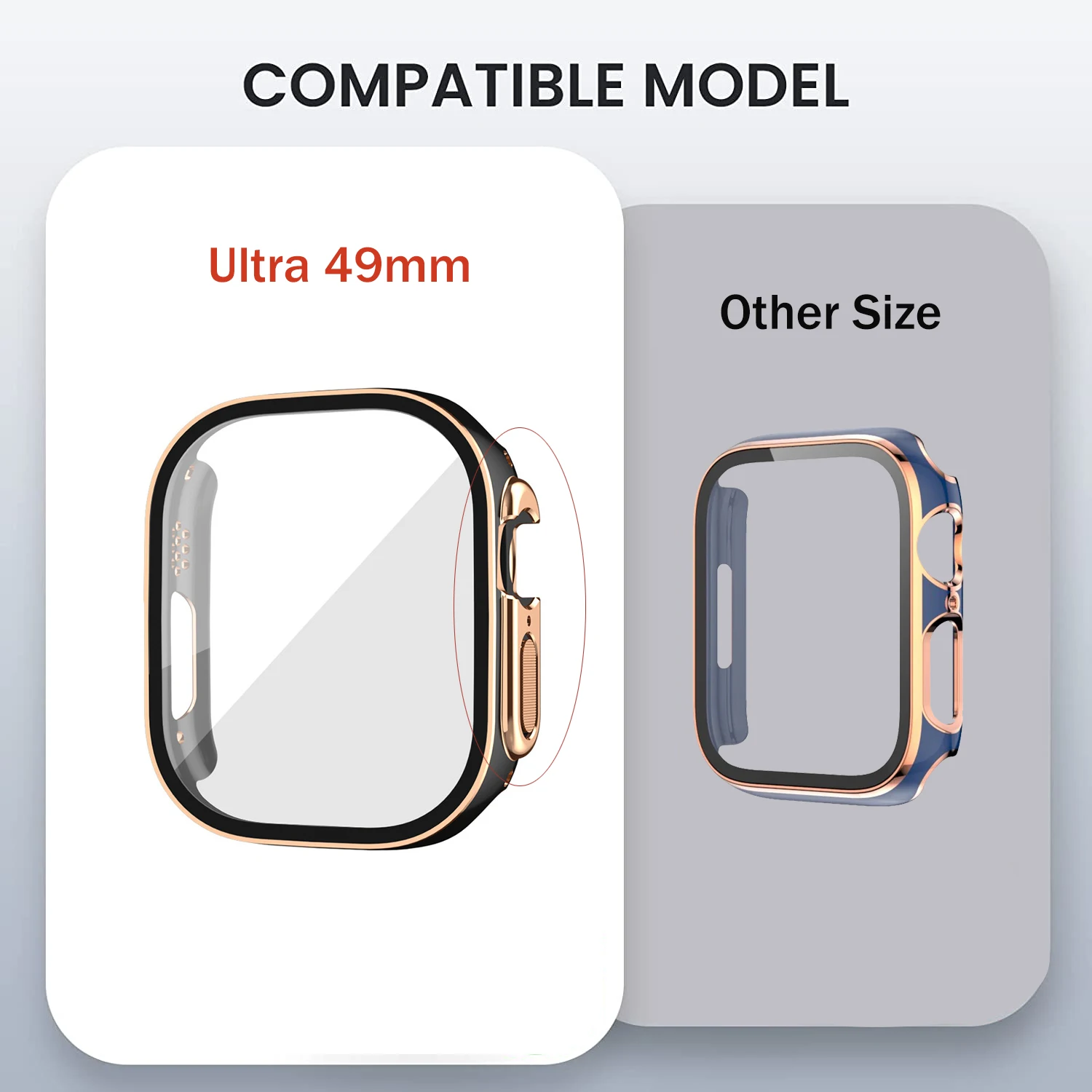 Apple Watch用スクリーンプロテクター,iwatchシリーズ8,7,6,se,5,4,3,49mm, 45mm, 41mm, 42mm 44mm、40mm、38mm