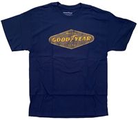 Goodyear Tires Men's Officially Licensed Distressed Logo Print Tee T-Shirt