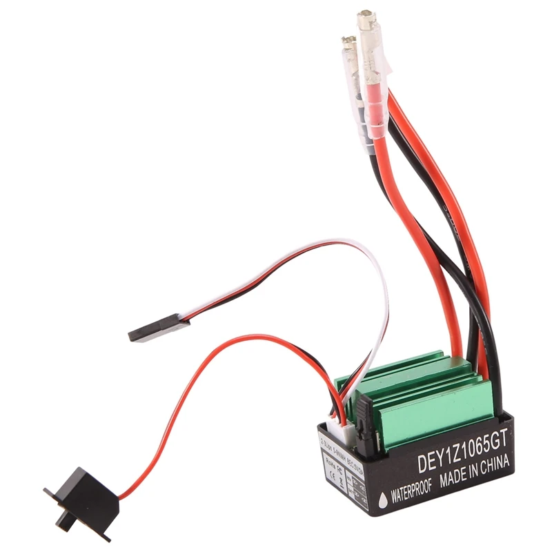 65A ESC pengontrol kecepatan listrik, mobil RC tahan air dengan colokan Tamiya untuk Traxxas Trx4 Axial SCX10 HSP RC4WD HPI