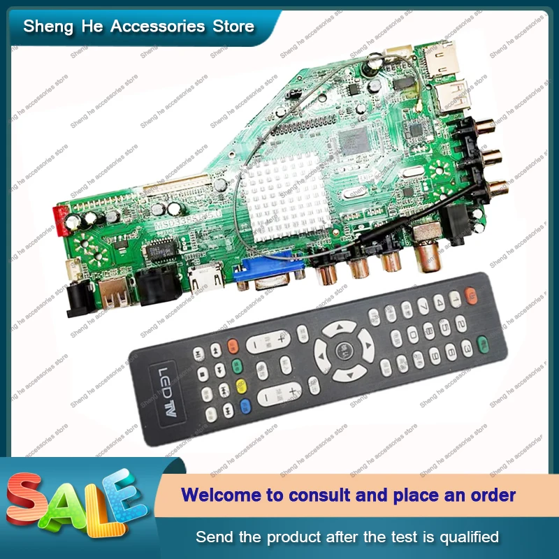 MSD338STV5.0 LCD TV driver board motherboard is compatible with all kinds of LCD dual core 512m+4g memory WiFi