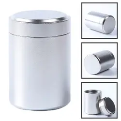 Round Small Aluminum Cans Metal Aluminum Cans Sealed Loose Tea Packaging Cans Airtight Smell Proof Container