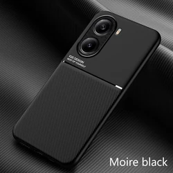 Leather Case for Xiaomi Poco X7 Pro 5G Poko X7Pro Car Magnetic Holder Silicone Protection Hard Phone Cover XiaomiPocoX7Pro Shell